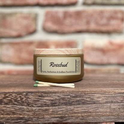 Coconut/Soy Luxury Candle - Rosebud - No Worries Candle Co.