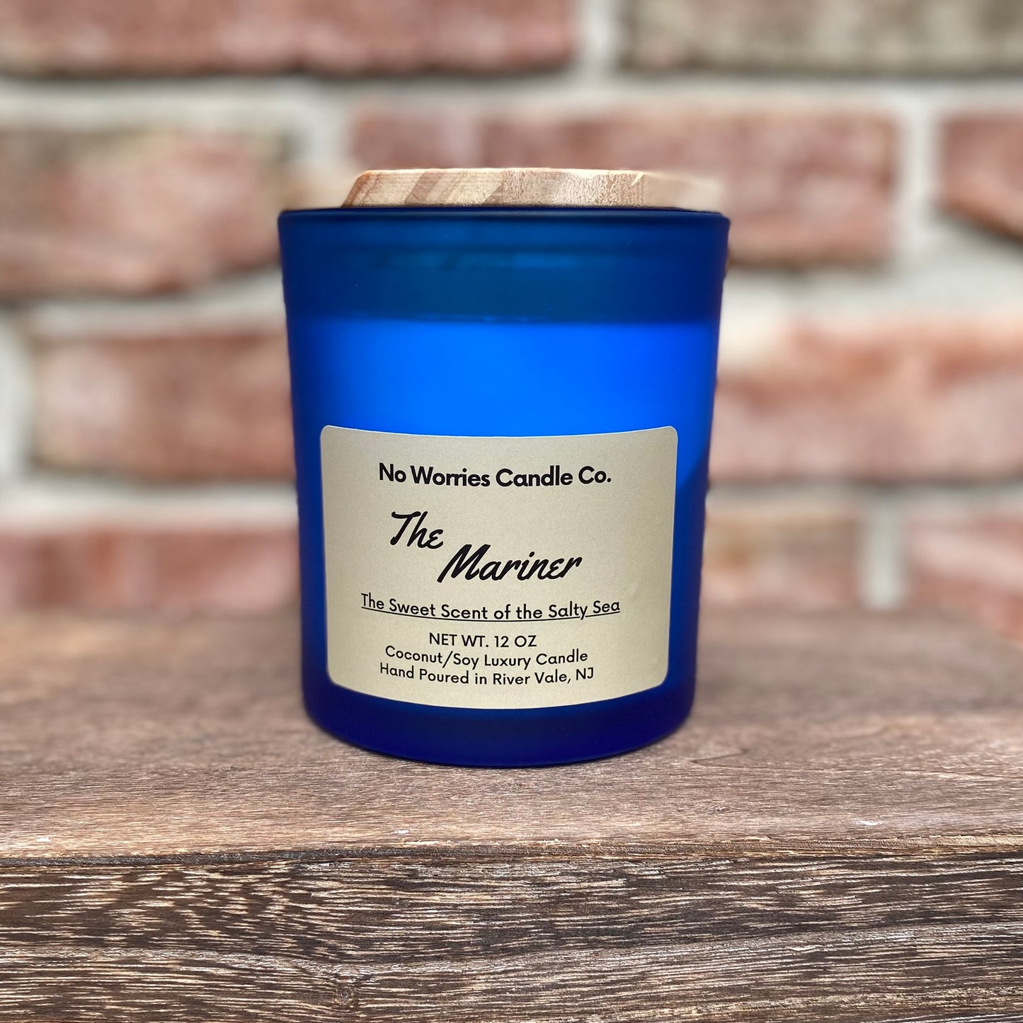 Coconut/Soy Luxury Candle - The Mariner - No Worries Candle Co.