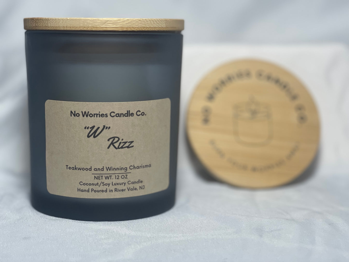 Coconut/Soy Luxury Candle - "W" Rizz - No Worries Candle Co.