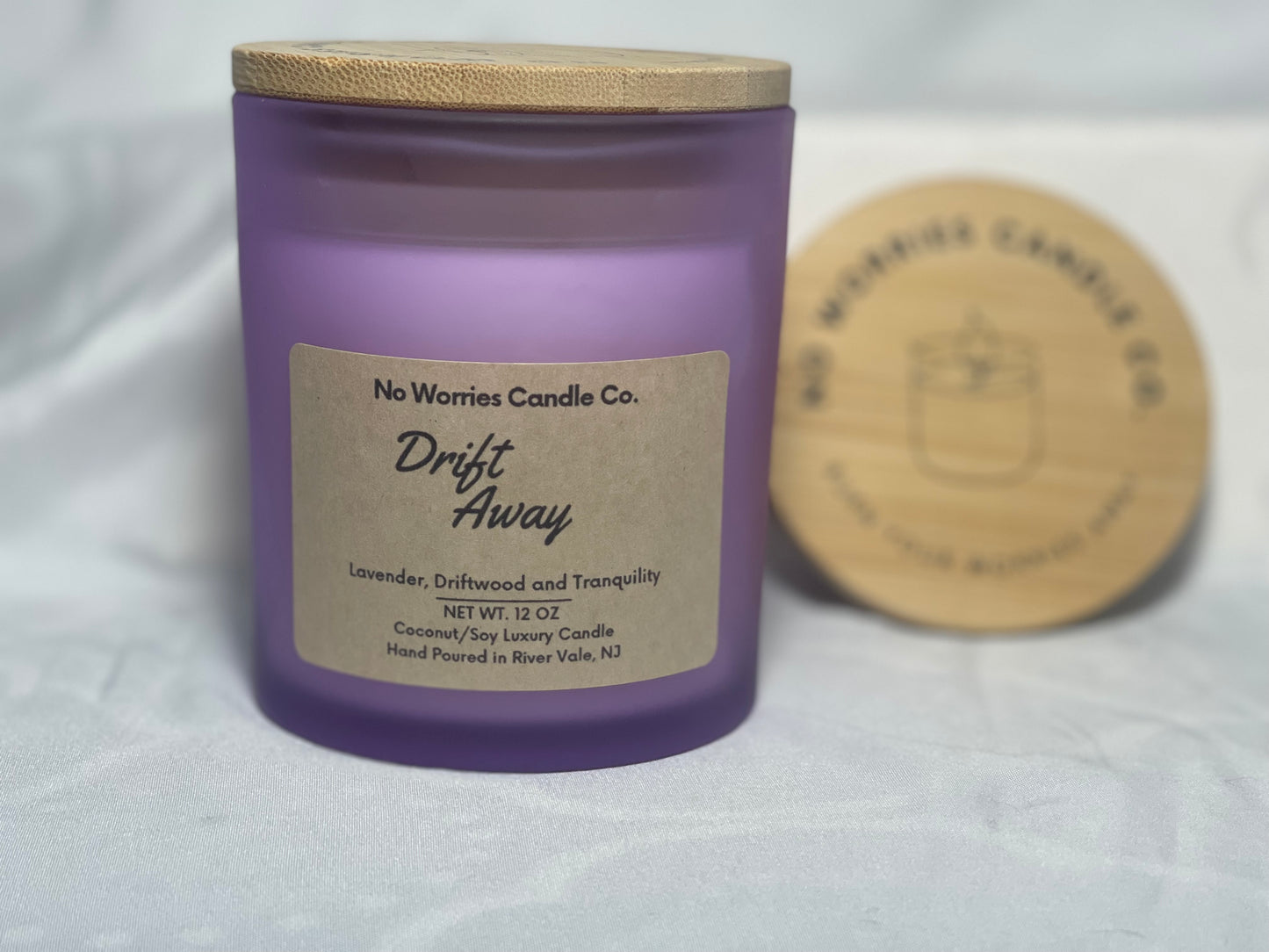 Coconut/Soy Luxury Candle - Drift Away - No Worries Candle Co.