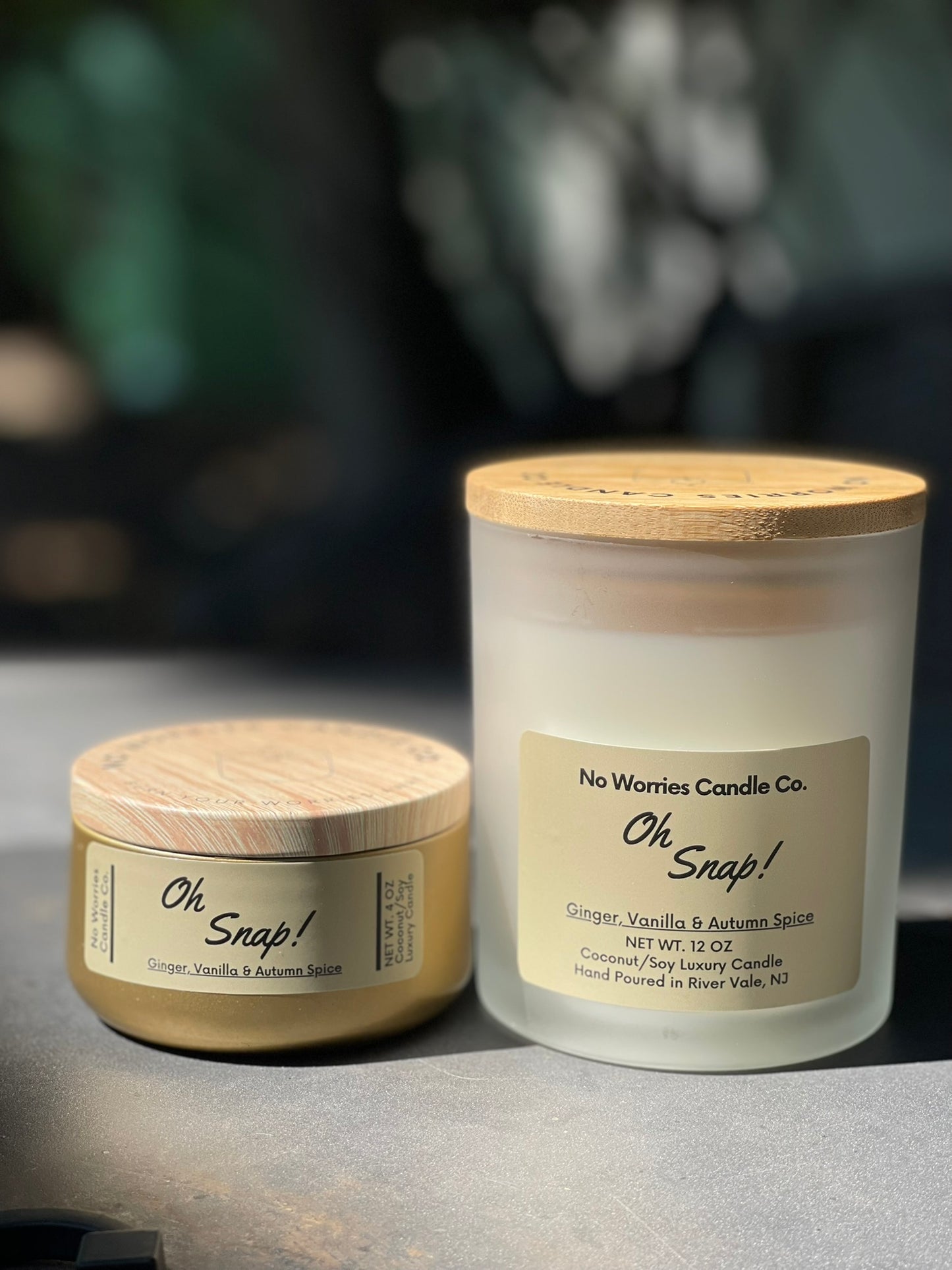 Coconut/Soy Luxury Candle - Oh Snap - No Worries Candle Co.