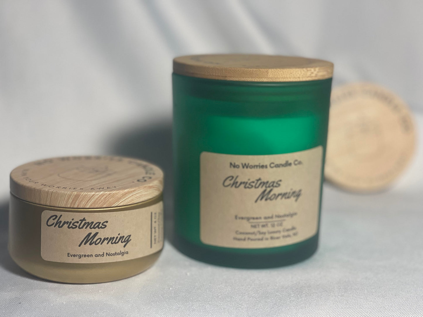 Coconut/Soy Luxury Candle - Christmas Morning - No Worries Candle Co.