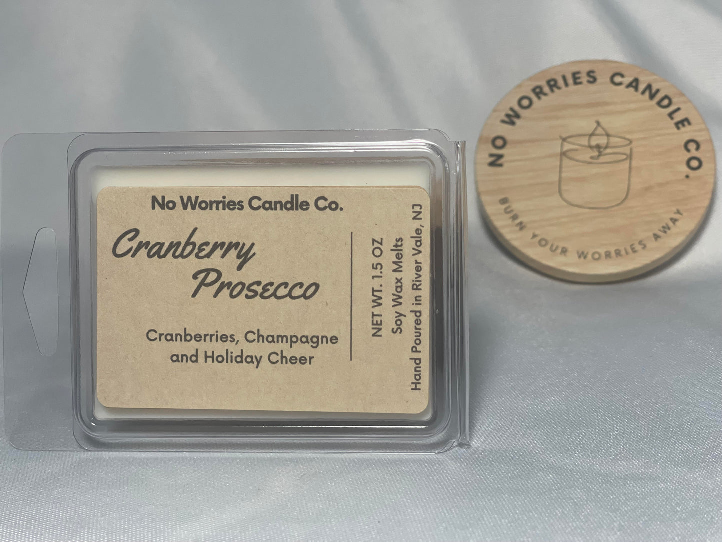 Wax Melts - Cranberry Prosecco - No Worries Candle Co.