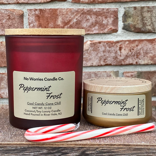 Coconut/Soy Luxury Candle - Peppermint Frost