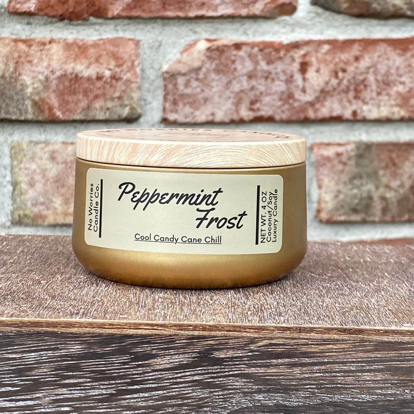 Coconut/Soy Luxury Candle - Peppermint Frost