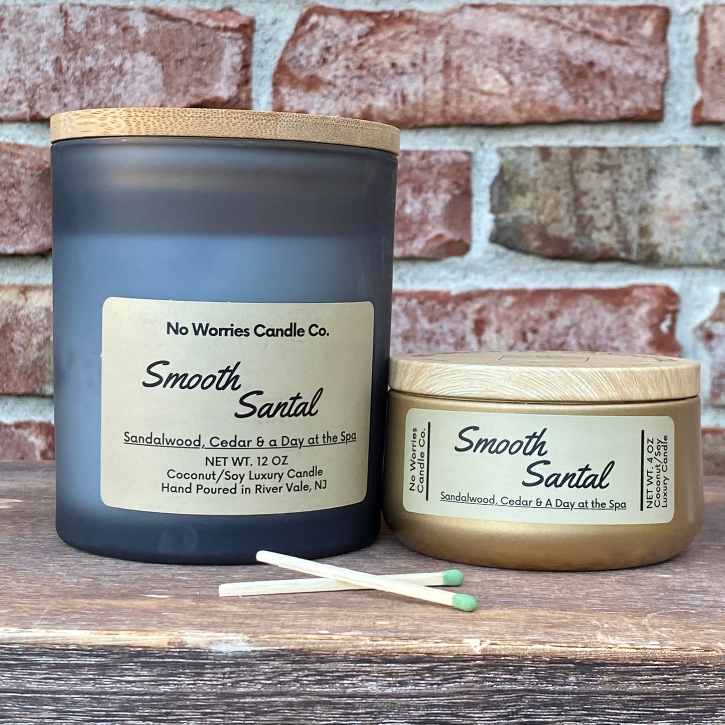 Coconut/Soy Luxury Candle - Smooth Santal