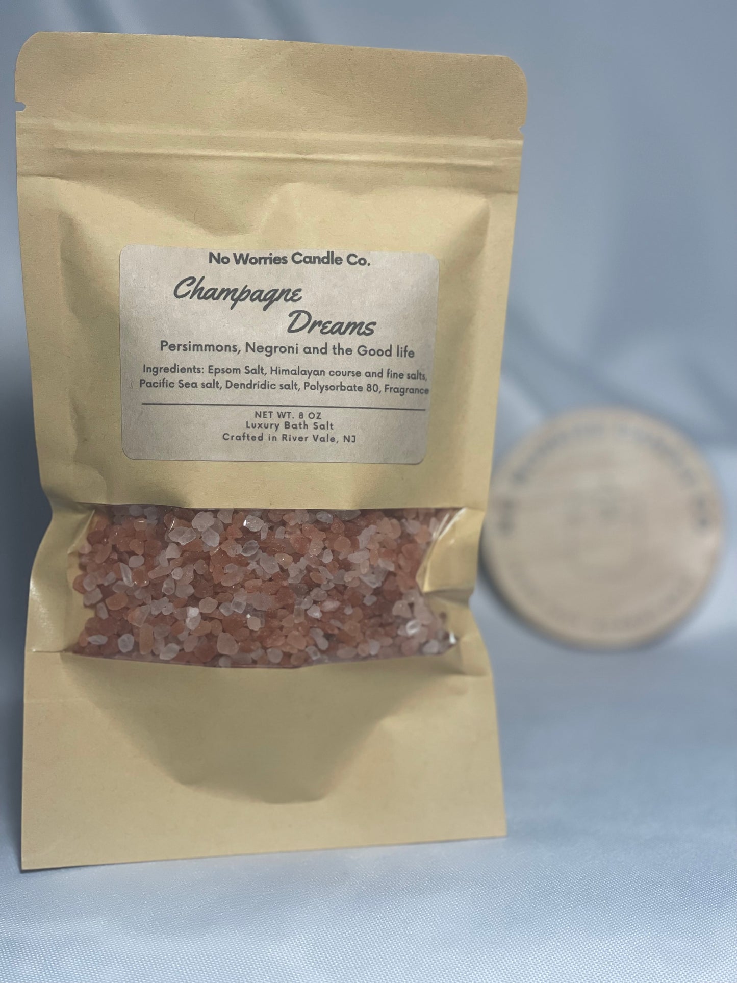 Aromatherapy Bath Salts - Champagne Dreams - No Worries Candle Co.